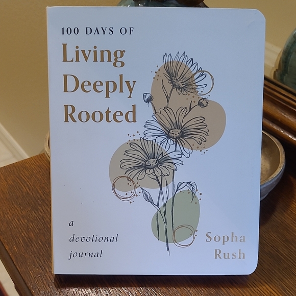 Sopha Rush Living Deeply Rooted Devotional Journal - Tan and Green - Picture 1 of 3